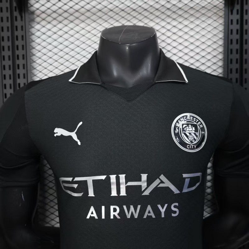 Player Version 25/26 Manchester City Black Away Jersey