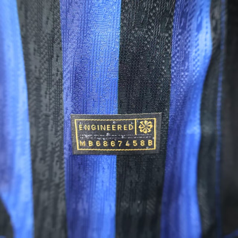 Player Version 25/26 Inter Milan Home Jersey Without Sponsor