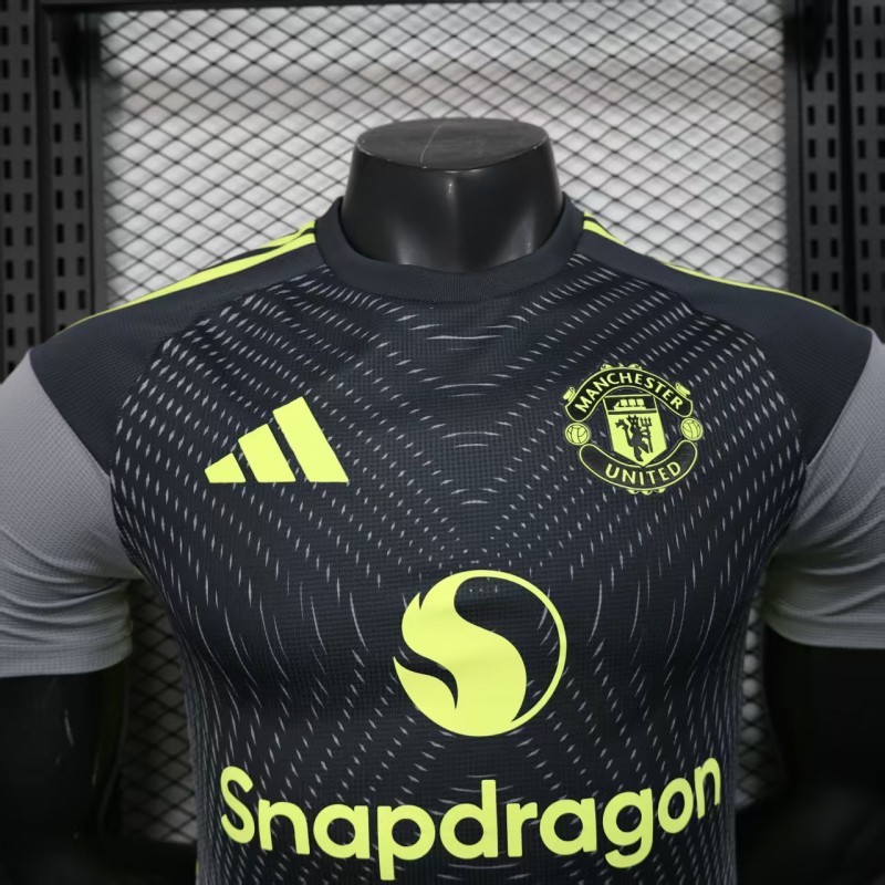Player Version 25/26 Manchester United Grey with Gradient Wave Pattern Jersey