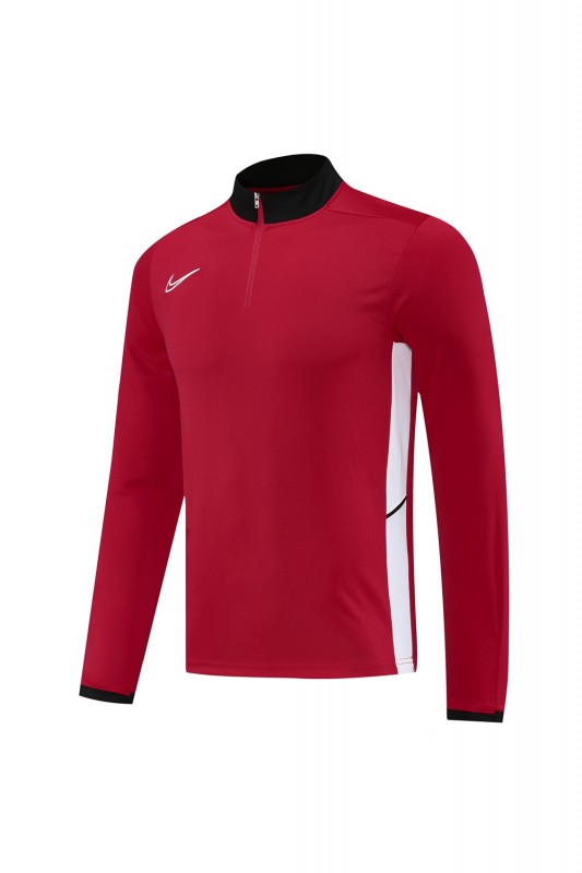 2025 Nike Red Full Hoodie Zipper Jacket +Long Pants