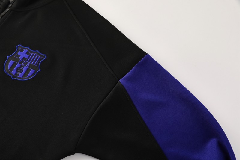 25/26 Barcelona Black/Blue Full Zipper Jacket +Long Pants