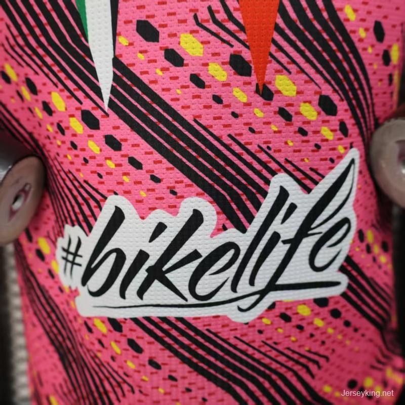 Player Version 25/26 CD Palestine Pink with Geometric Wave Pattern Jersey