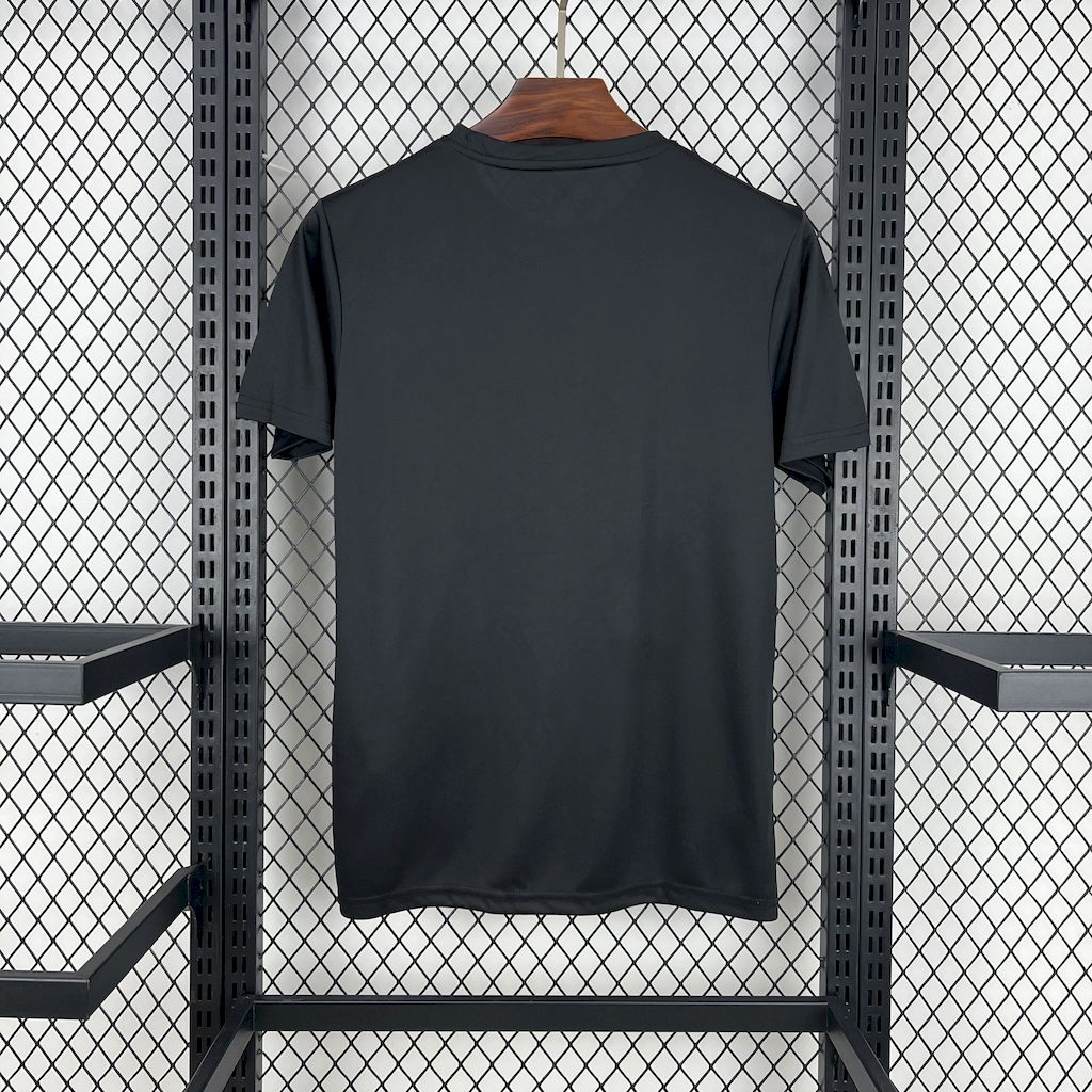 2025 NIKE Training Black with Abstract Paint Pattern T-Shirt #1045
