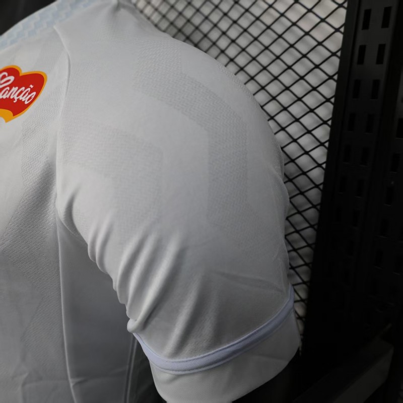 Player Version 25/26 Santos Home Jersey With Full Sponsors