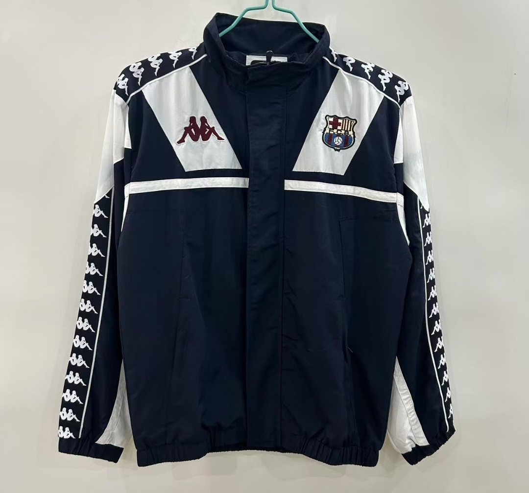 25/26 Barcelona 1967 Style Black/White Windbreaker