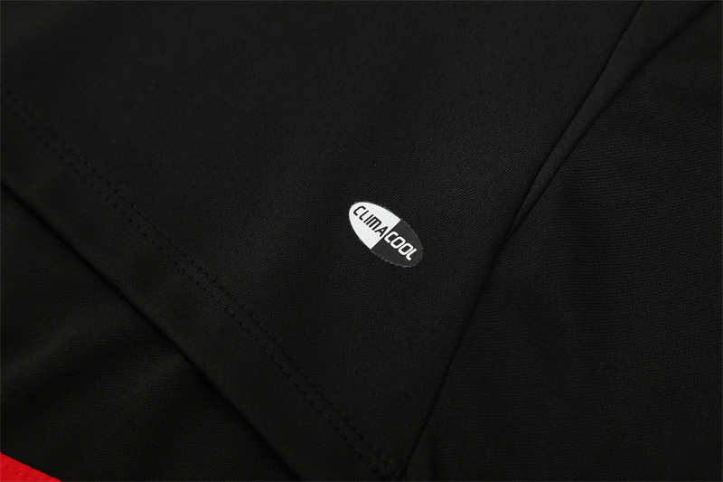 Retro 04/05 AC Milan Black Half Zipper Jacket+Long Pants