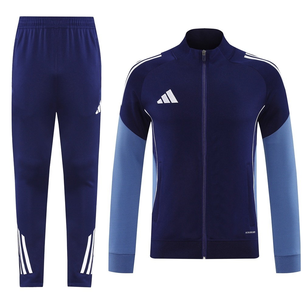 2025 Adidas Navy Full Zipper Jacket + Long Pants