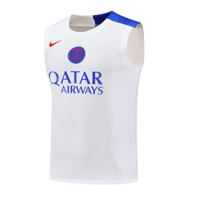 25/26 PSG White Vest Jersey+Shorts