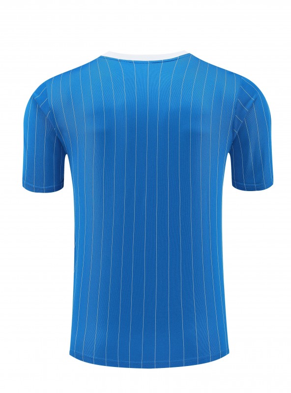 25/26 Real Madrid Adidas Original Blue Short Sleeve Jersey+Shorts