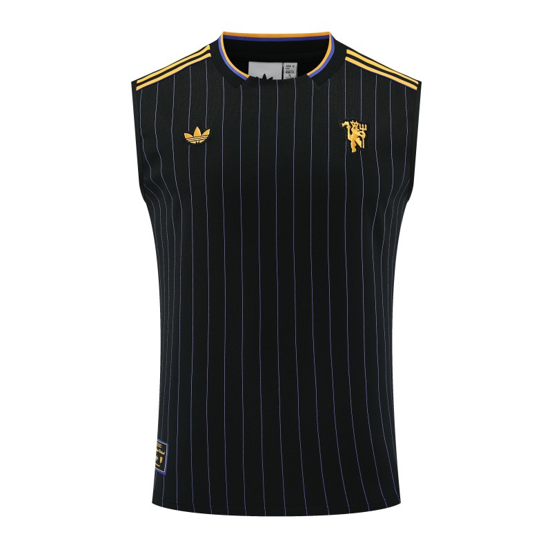 25/26 Manchester United Adidas Original Wine Vest Jersey+Shorts