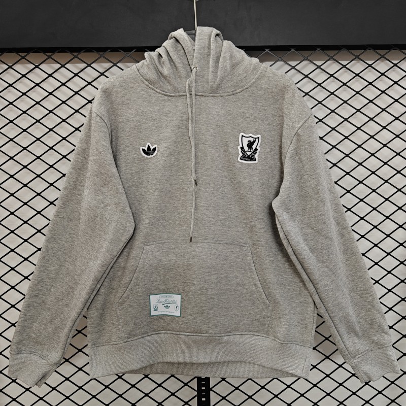 25/26 Liverpool Embroidered LogoHoodie 7 Colors