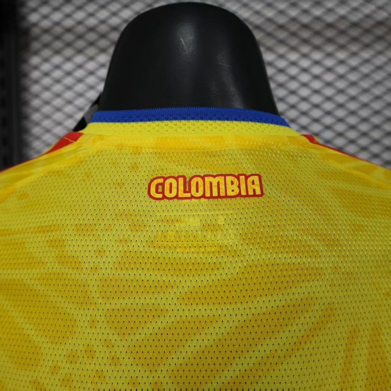 Player Version 2026 Colombia Home Long Sleeve Jersey