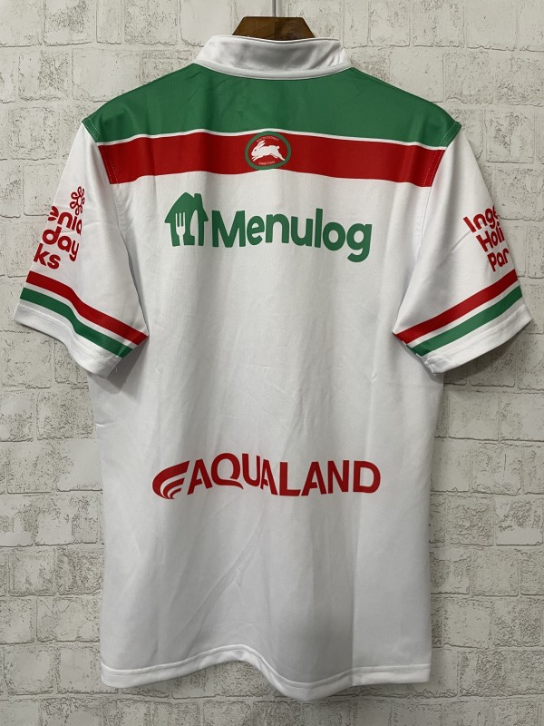25/26 South Sydney Rabbitohs White with Red and Green Chevron Jersey