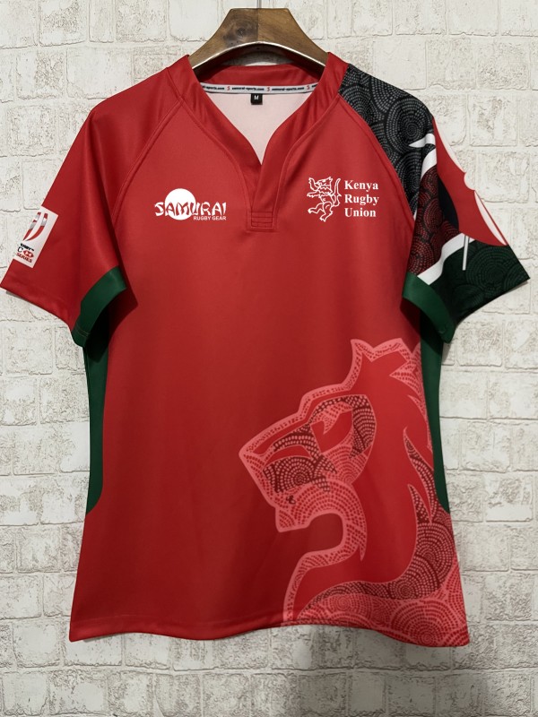 2026 Kenya Red with Lion Graphic Jersey