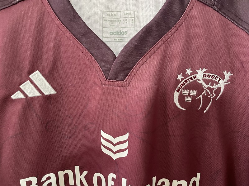 25/26 Munster Burgundy with Celtic Knotwork Pattern Jersey