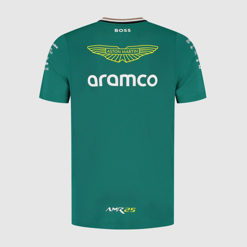2025 F1 Aston Martin Aramco F1 Team Dark Green with Gold Trim Jersey
