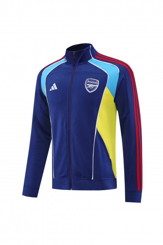 25/26 Arsenal FC Royal Blue Full zipper Jacket Tracksuit+ long pants