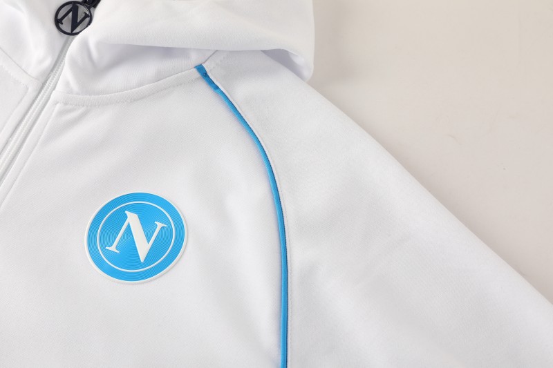 25/26 Napoli  White  Full zipper Jacket Tracksuit+ long pants