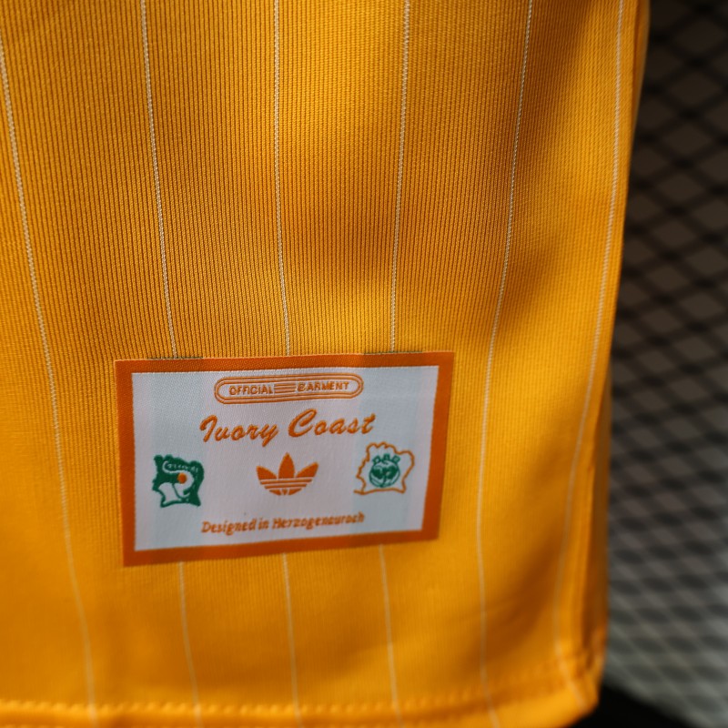 Player Version 2026 Ivory Coast Orange Terrace Icons White Jersey