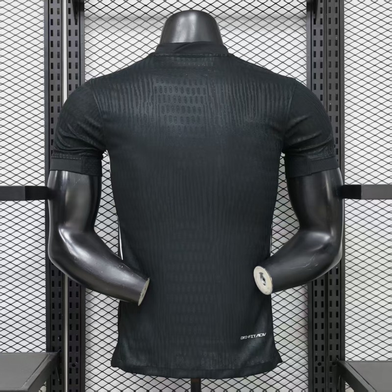 Player Version 26/27 Vasco da Gama Home Black with White Diagonal Sash Jersey