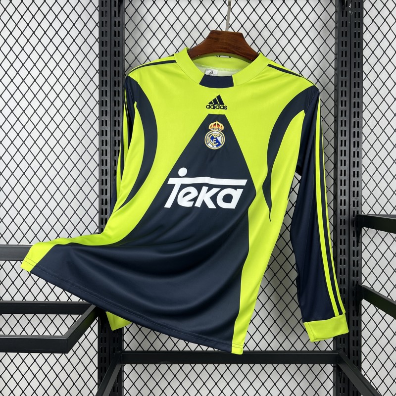 1999/00 Retro Real Madrid Goalkeeper Long Sleeve Jersey