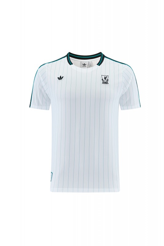 26/27  Liverpool White Short Sleeve+Soccer Shorts