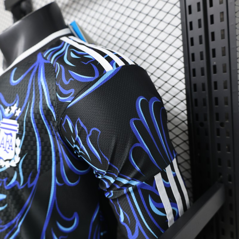 Player Version  26/27  Argentina  Black & Blue  Long Sleeve Jersey