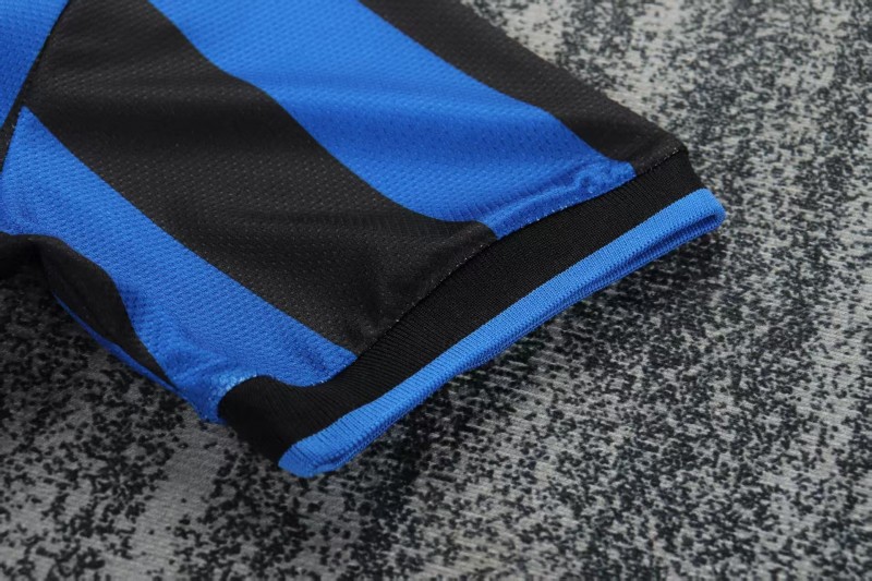 Retro 98/99 Kids  Inter Milan Blue & Black Stripe Home Jersey