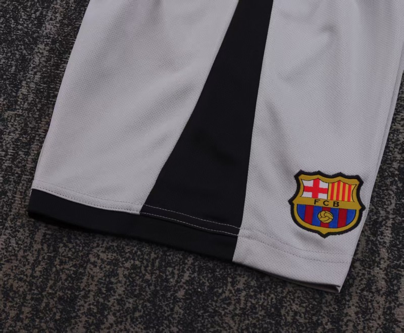 Retro Kids 03/04 FC Barcelona Away Grey Jersey