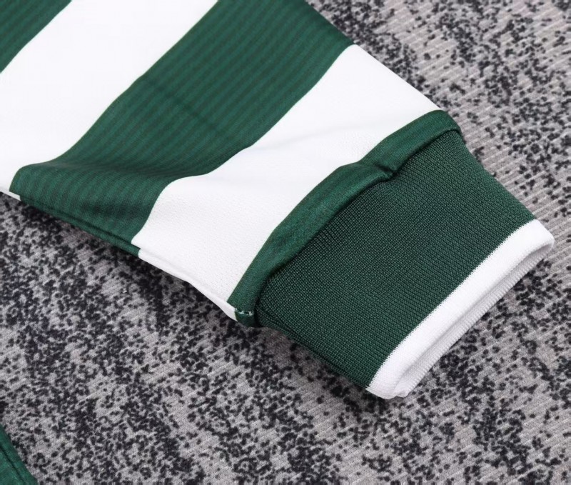 Retro Kids 01/03 Sporting CP White Green Home Long Sleeve Jersey