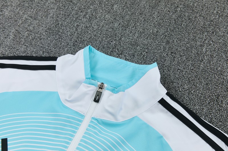 2026 Argentina White & Sky Blue Full Zipper Jacket Tracksuit + Long Pants