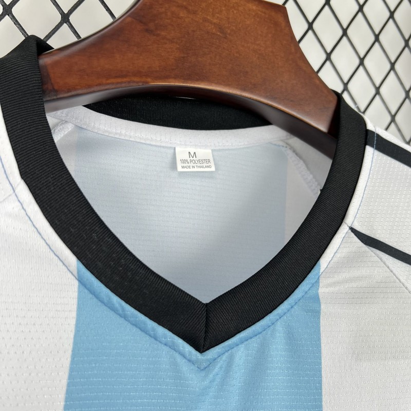 2026 Unisex Light Blue Striped World Cup Style V-Neck Soccer Jersey