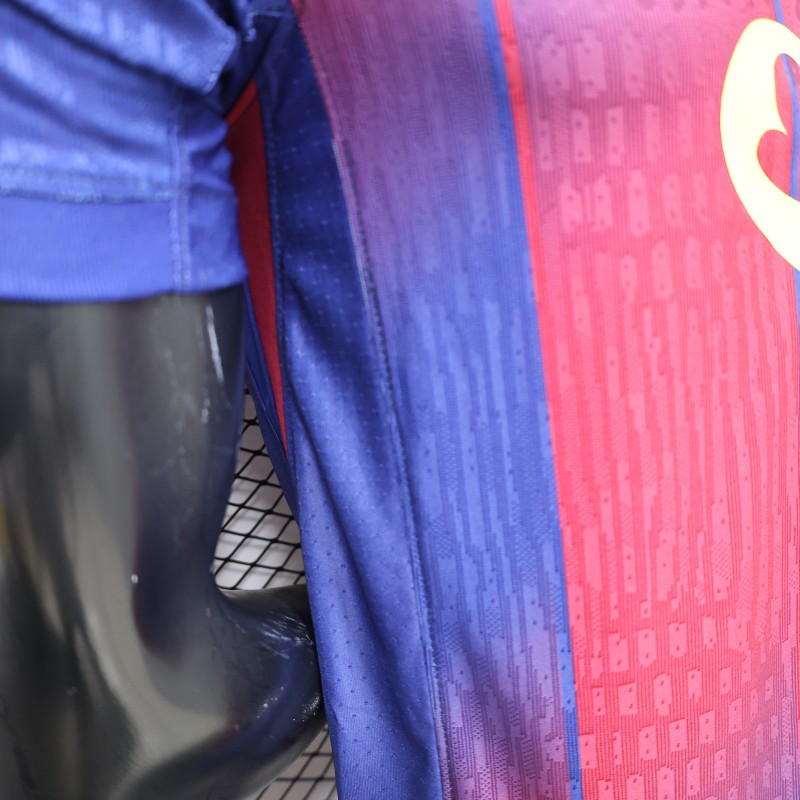 Player Version 25/26 FC Barcelona Royal Blue & Garnet Red  Special Edition Jersey