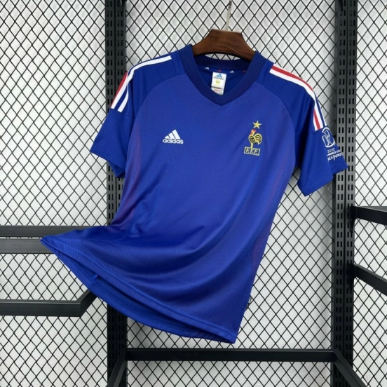 2002 Retro France Home Jersey