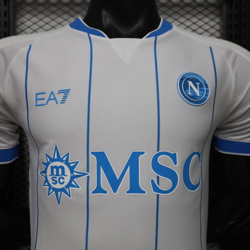 Player Version 26/27 Napoli Away White Jersey with NFC Chip