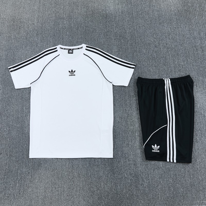 26/27 Adidas AD15 White Short Sleeve+Soccer Shorts