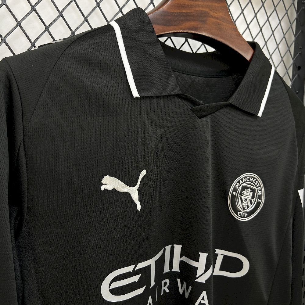 2025/26 Mens Manchester City Away Long Sleeve Jersey
