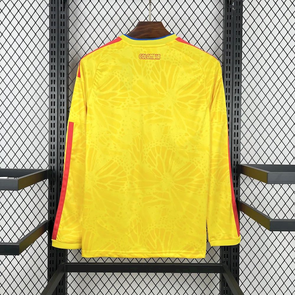 2026 Mens Colombia World Cup Home Long Sleeve Jersey