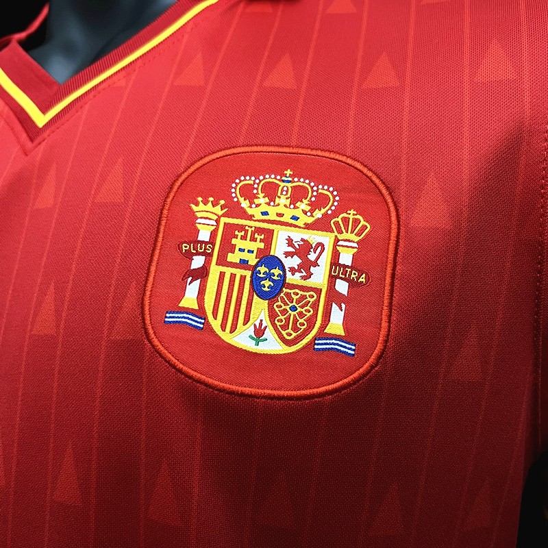 Retro 1988-91 Spain Home  Jersey