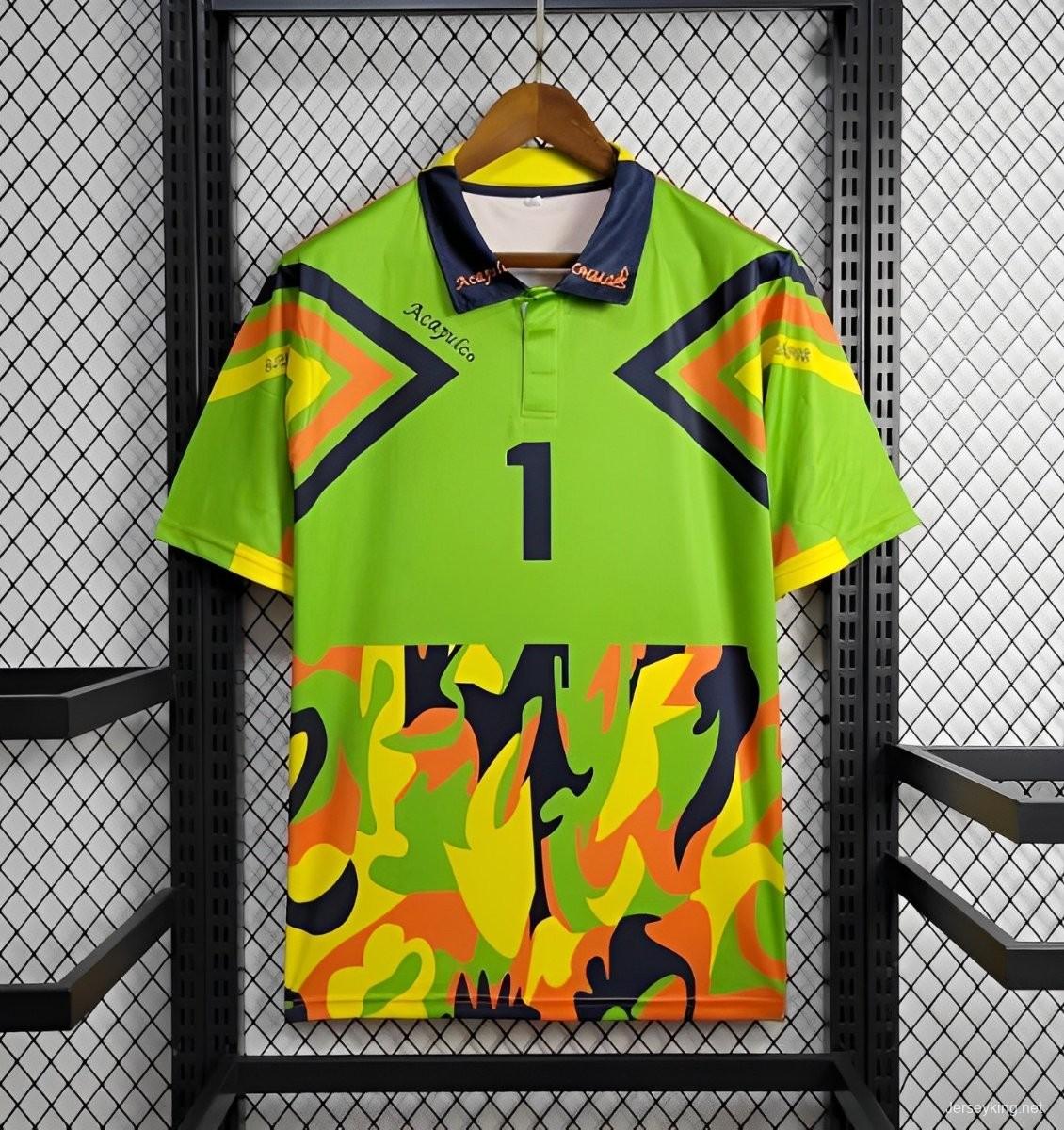 Retro 1994 Mexico Jorge Campos Home Green Goalkeeper