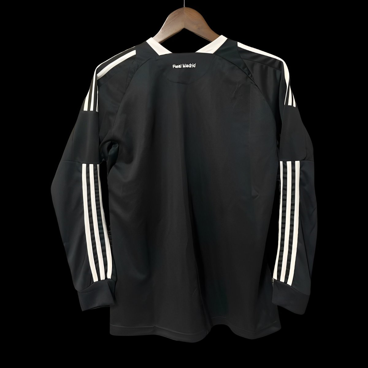 Retro 08/09 Real Madrid Third Black Long Sleeve Jersey