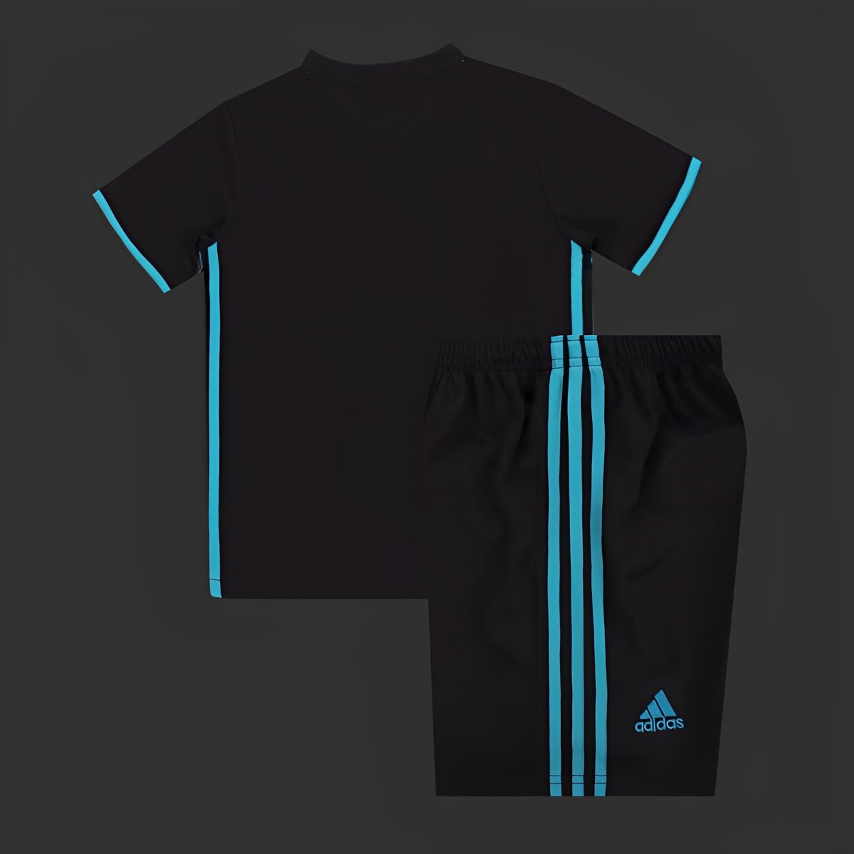 Retro Kids 17/18 Real Madrid Away Black Jersey