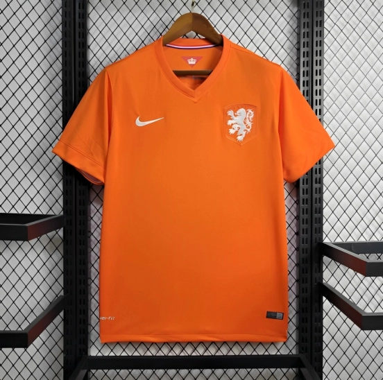 2014 Retro Netherlands Home Jersey
