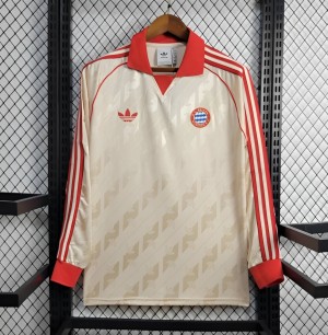 24/25 Bayern Munich Adidas Originals Cream Lifestyler Long Sleeve Jersey
