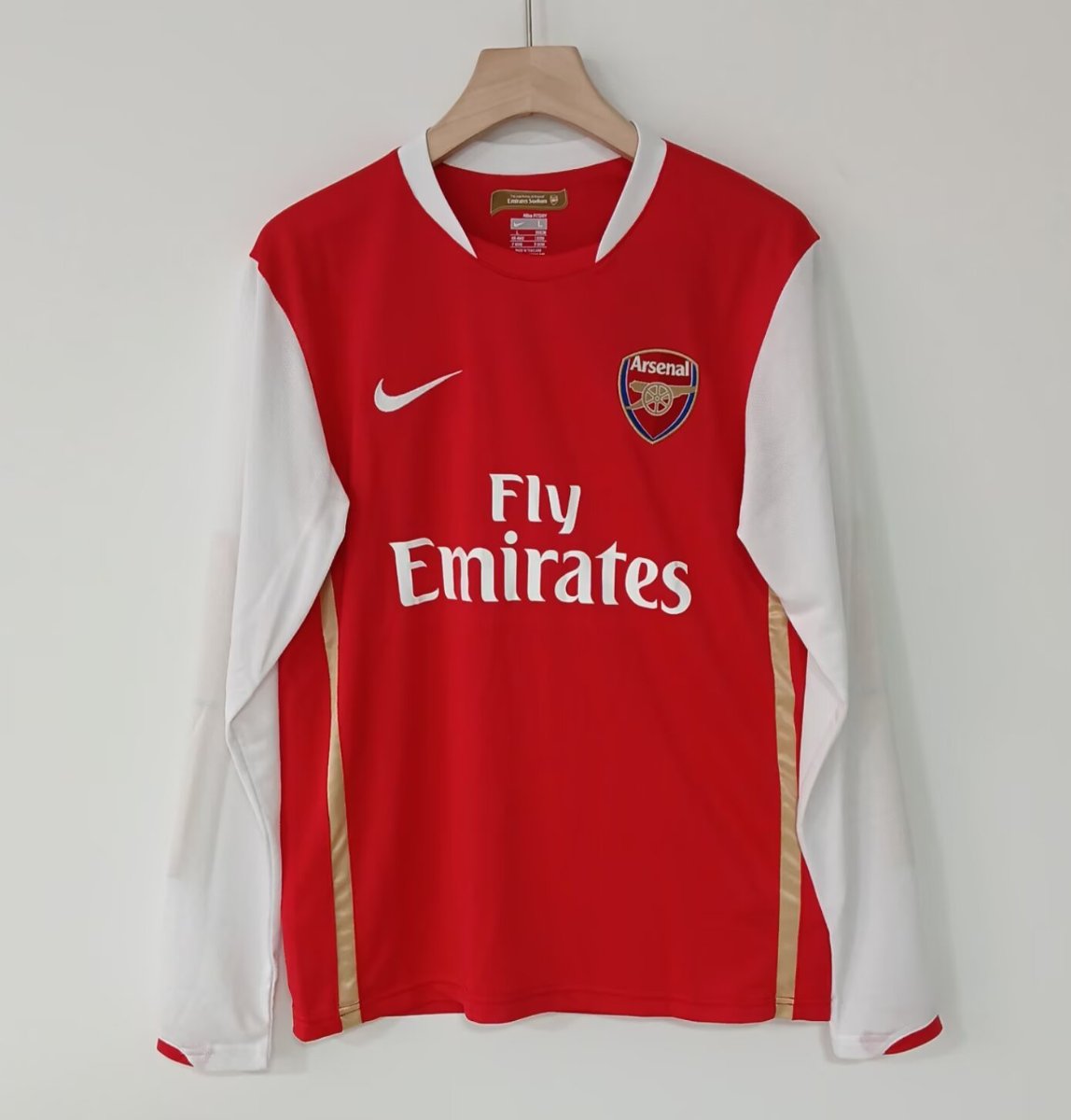 Retro 07/08 Arsenal Home Long Sleeve Jersey