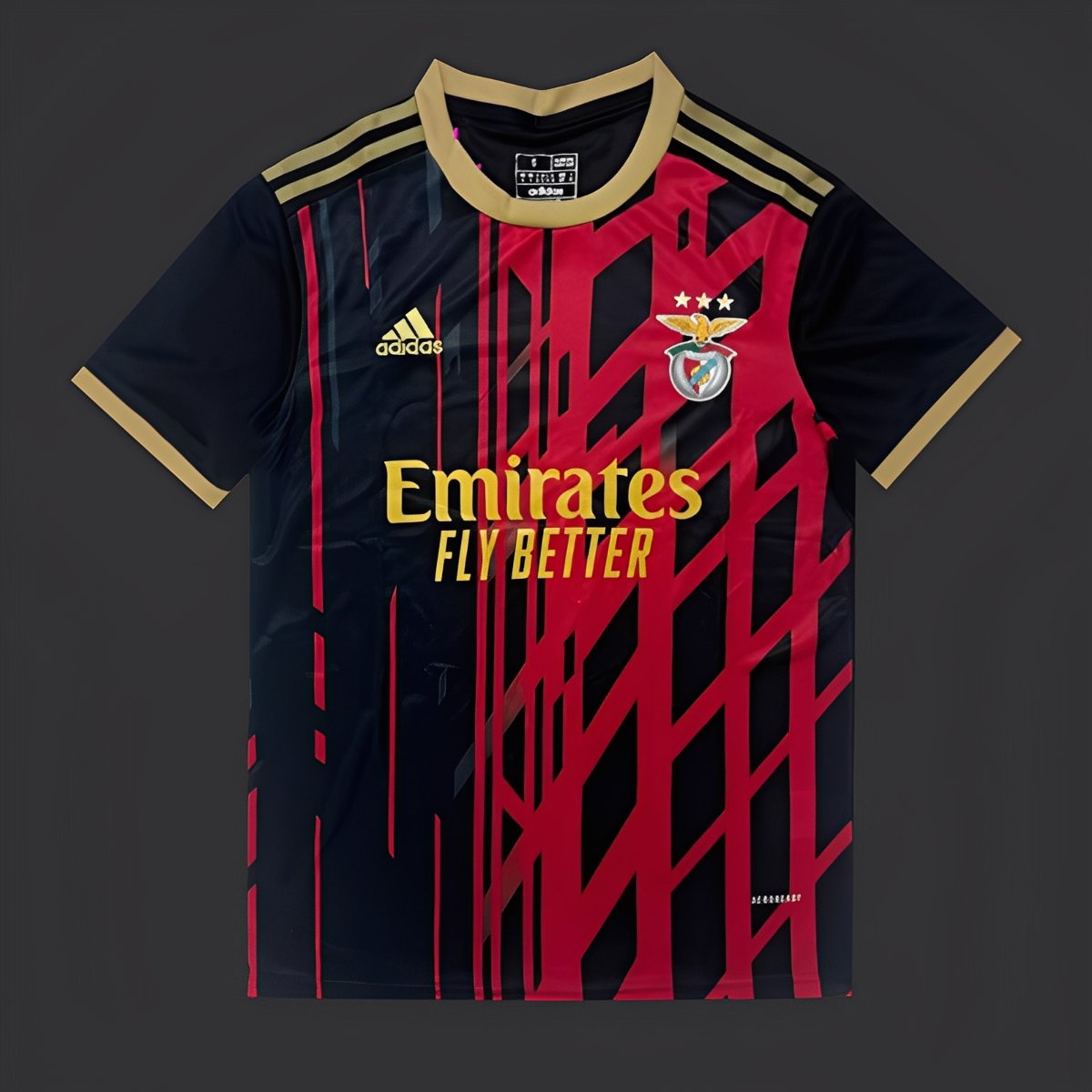 25/26 SL Benfica Black with Geometric Pattern Jersey