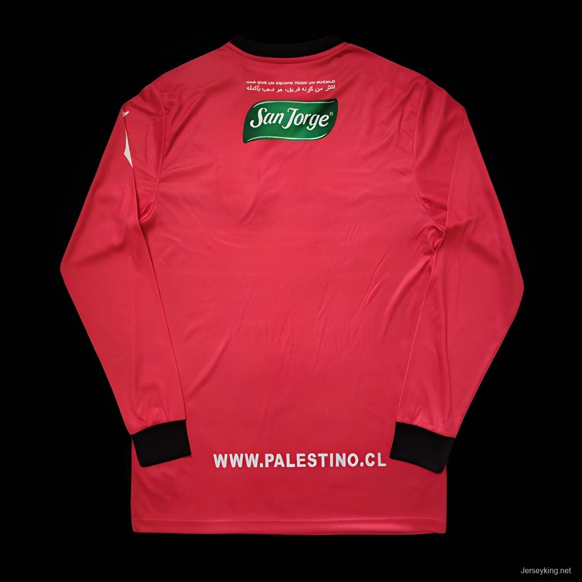 Retro 22/23 CD Palestino Long Sleeve RED Jersey