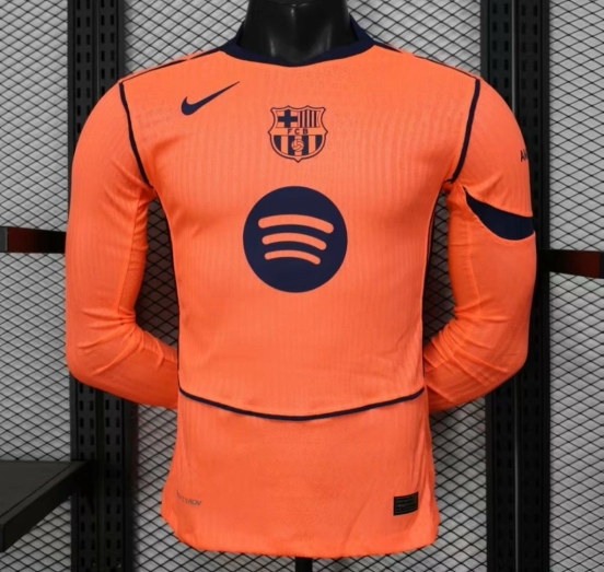 Player Version 25/26 Barcelona Third Long Sleeve Jersey