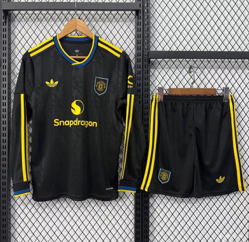 25/26 Kids Manchester United Third Long Sleeve Jersey