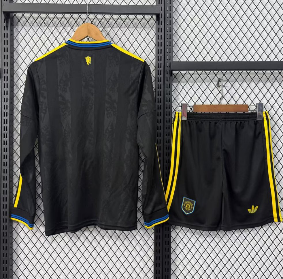 25/26 Kids Manchester United Third Long Sleeve Jersey